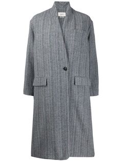 Isabel Marant Étoile пальто оверсайз в полоску