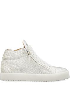 Giuseppe Zanotti кеды Justy с тиснением под кожу змеи