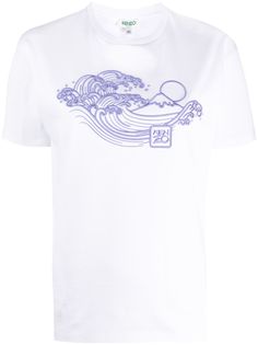 Kenzo футболка с вышивкой