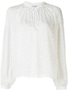 FRAME жаккардовая блузка с леопардовым узором