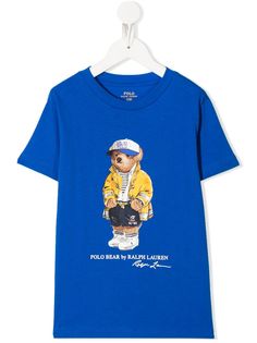 Ralph Lauren Kids футболка с принтом Polo Bear