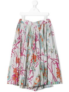 Emilio Pucci Junior плиссированные брюки с эффектом металлик