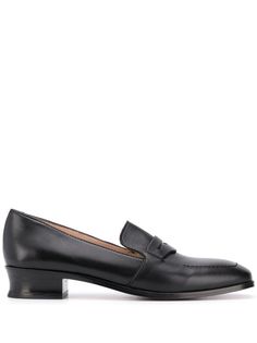 Alexa Chung лоферы на блочном каблуке