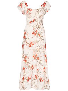 Reformation платье макси Butterfly с цветочным принтом