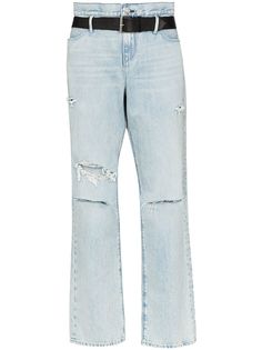 RtA джинсы прямого кроя с эффектом потертости