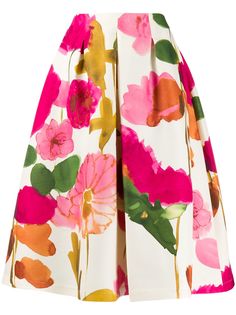 La Doublej расклешенная юбка Macaron с цветочным принтом