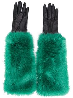Prada Pre-Owned перчатки с подкладкой из искусственного меха