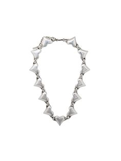 Saint Laurent ожерелье с подвесками в форме сердец