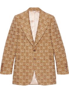Gucci фактурный пиджак с узором