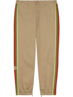 Gucci спортивные брюки с лампасами в полоску Web