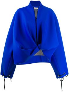 Nina Ricci куртка-бомбер оверсайз асимметричного кроя