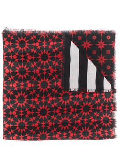 Haider Ackermann шарф с геометричным принтом