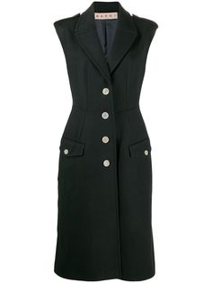 Marni платье миди в стиле смокинга