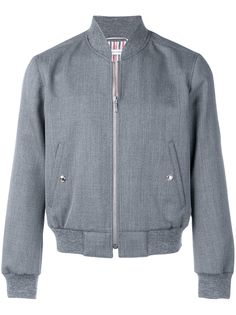 Thom Browne куртка с отделкой в рубчик