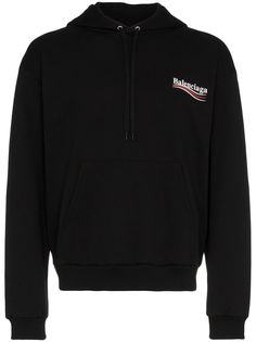 Balenciaga толстовка с капюшоном и логотипом Political