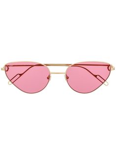Cartier Eyewear солнцезащитные очки в треугольной оправе
