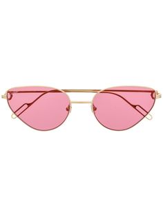 Cartier Eyewear солнцезащитные очки в треугольной оправе