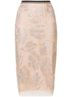 Nº21 юбка-карандаш с отделкой