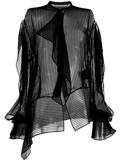 Roland Mouret блузка с длинными рукавами и оборками
