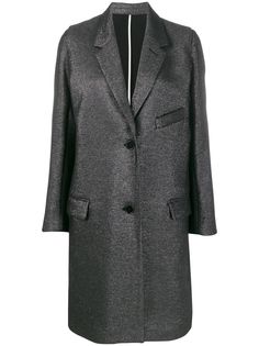 Zadig&Voltaire однобортное пальто Marla с люрексом