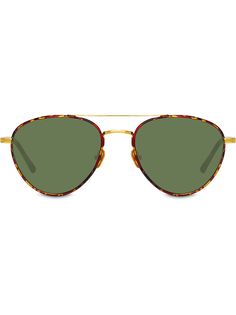 Linda Farrow солнцезащитные очки-авиаторы Brodie C2