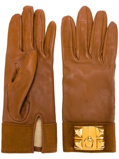 Hermès кожаные перчатки Hermes