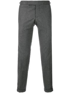 Thom Browne Seamed Elastic Stripe Skinny Wool Trouser