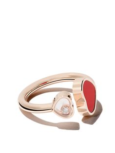 Chopard кольцо Happy Hearts с бриллиантом