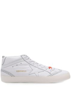 Golden Goose кеды Mid Star с тисненым логотипом