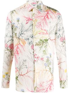 Alexander McQueen рубашка с принтом