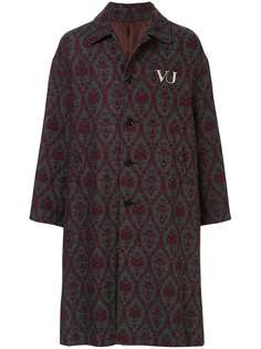 Undercover пальто с логотипом из коллаборации с Valentino