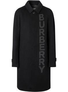 Burberry пальто с логотипом