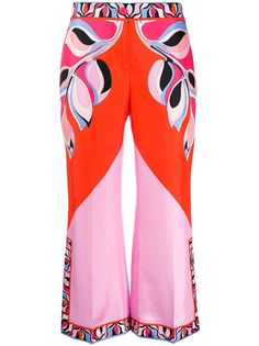 Emilio Pucci укороченные брюки с абстрактным принтом