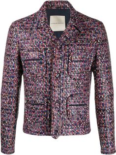 Marco De Vincenzo твидовый пиджак с карманами