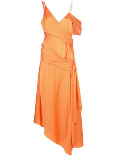 Jonathan Simkhai платье макси асимметричного кроя с драпировкой
