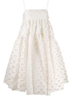 Cecilie Bahnsen расклешенное платье в горох