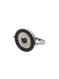 Luis Miguel Howard золотое кольцо с бриллиантами и сапфирами