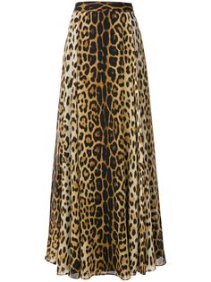 Moschino длинная юбка с леопардовым принтом