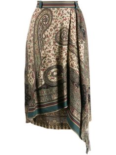 Etro юбка с узором пейсли