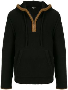 James Perse худи с воротником на молнии