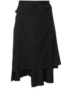 Yohji Yamamoto шорты асимметричного кроя