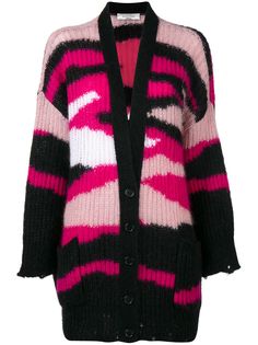 Valentino фактурный кардиган с узором