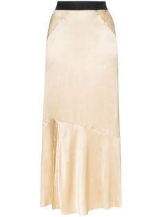 Ann Demeulemeester юбка миди с контрастным поясом