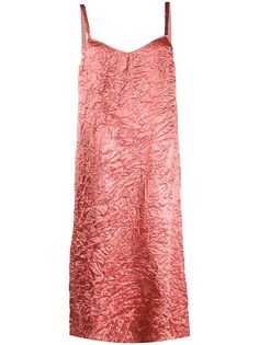 Rochas платье-комбинация с жатым эффектом