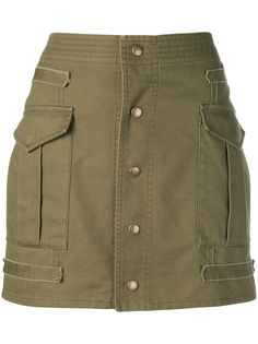 Saint Laurent юбка мини на пуговицах