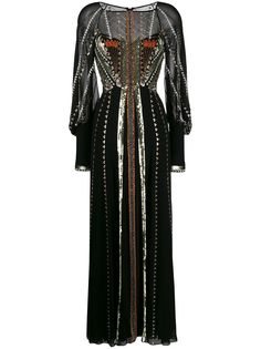 Temperley London декорированное платье макси