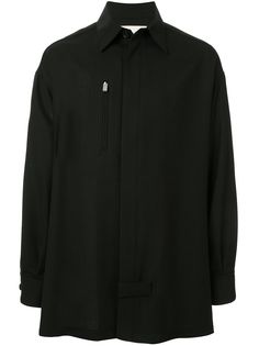 1017 ALYX 9SM полосатая куртка-рубашка с карманом на молнии