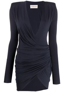 Alexandre Vauthier платье с разрезом спереди и сборками