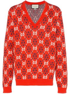 Gucci свитер с узором GG