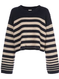 Khaite джемпер Dotty свободного кроя в полоску